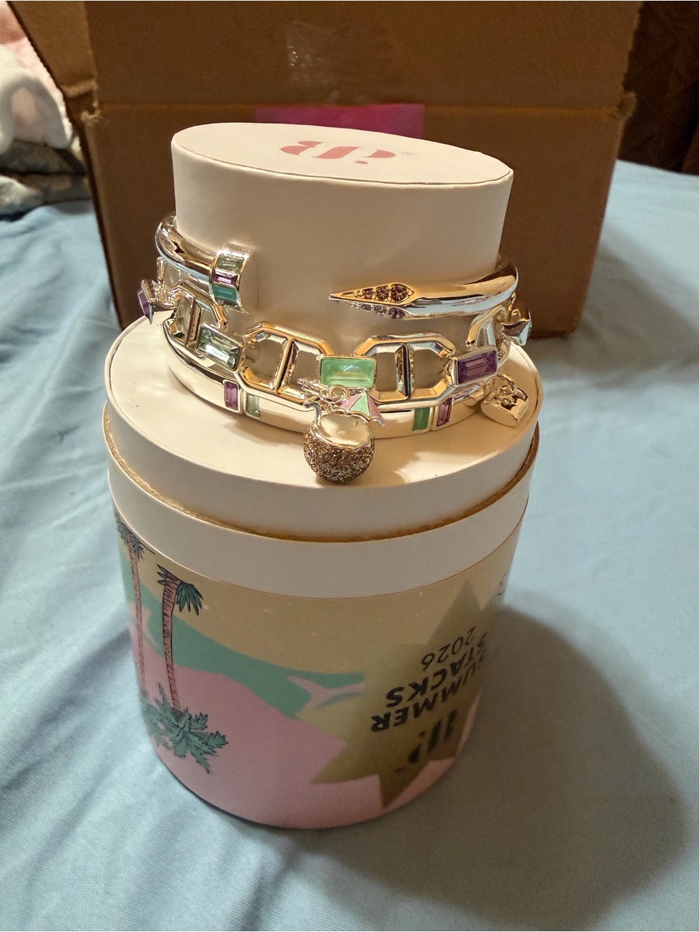 Mint Mojito Moment: Summer Stacks 26: Mint and Amethyst on Silver